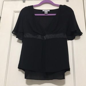 Nine West black silk top